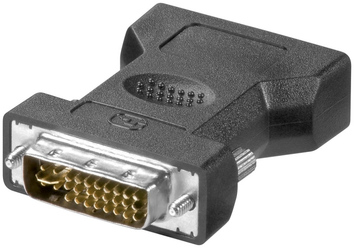 Goobay Analog DVI-I/VGA-adapter, DVI-I plug Dual Link (24 + 5 stift) > VGA-uttag (15-pin) i gruppen DATORER & KRINGUTRUSTNING / Datorkablar / VGA / Adaptrar hos TP E-commerce Nordic AB (C86831)