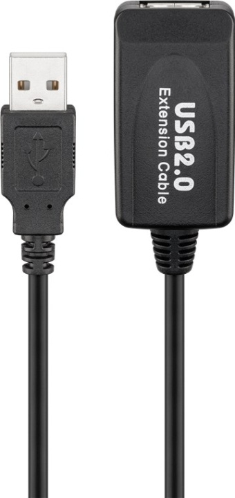 Goobay Aktiv USB-förlängningskabel, 10 m, USB 2.0 kontakt (typ A) > USB 2.0-uttag (typ A) i gruppen DATORER & KRINGUTRUSTNING / Datorkablar / USB-kablar / USB-A / Kablar hos TP E-commerce Nordic AB (C86867)