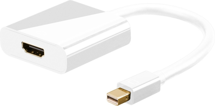 Goobay Mini DisplayPort™/HDMI™-adapterkabel 1.2, Guldpläterad Mini DisplayPort plugg > HDMI™-uttag (typ A) | HEMELEKTRONIK - Kablar & Adaptrar - HDMI - Adaptrar | GameStuff