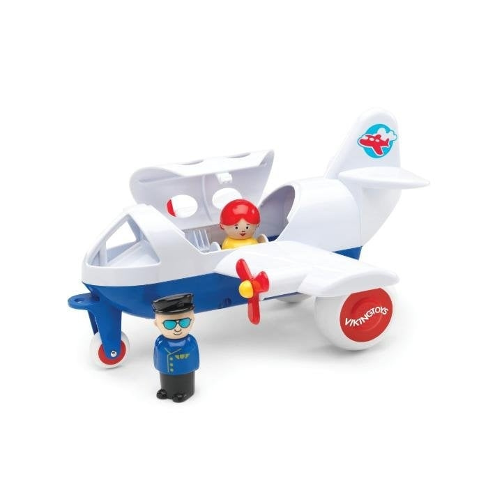 Viking Toys Jumbo-plan med 2 pers (130011) i gruppen LEKSAKER, BARN- & BABYPRODUKTER / Leksaker / Leksaksbilar & andra fordon hos TP E-commerce Nordic AB (C87333)