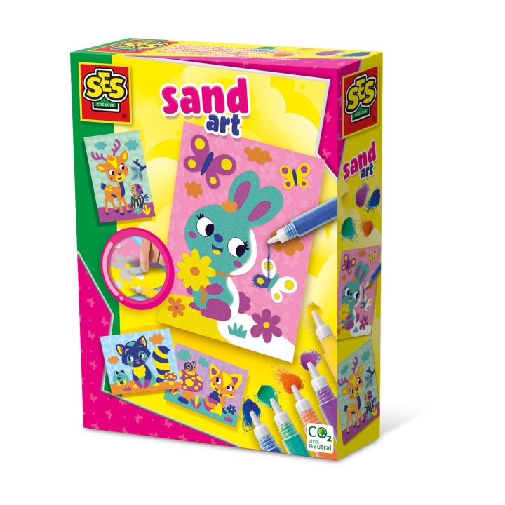 SES Creative Sandkonst - Dekorera skogens djur - (S14136) i gruppen LEKSAKER, BARN- & BABYPRODUKTER / Leksaker / Leklera, leksand och tillbehör hos TP E-commerce Nordic AB (C87938)