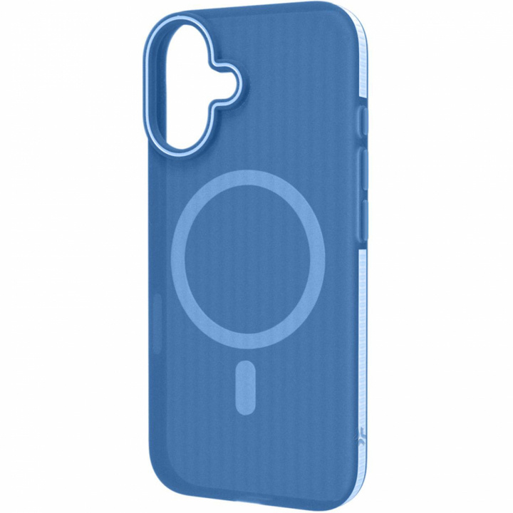 Celly Magsuit MagSafe-kompatibelt skal iPhone 16 semi-transparent Blå i gruppen SMARTPHONE & SURFPLATTOR / Mobilskydd / Apple / iPhone 16 hos TP E-commerce Nordic AB (C88242)