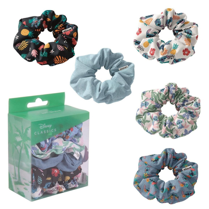 Cerda Hårtillbehör Scrunchies 5 stycken - Disney Stitch (2500001914) i gruppen SKÖNHET & HÄLSA / Hår & Styling / Håraccessoarer hos TP E-commerce Nordic AB (C88926)