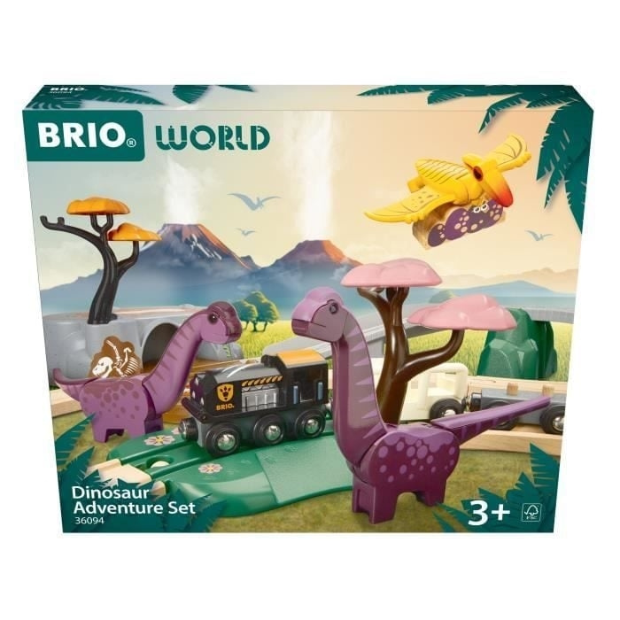 BRIO Tågset med dinosaurier - (36094) | LEKSAKER, BARN- & BABYPRODUKTER - Leksaker - Byggleksaker - Brio tågbanor | GameStuff