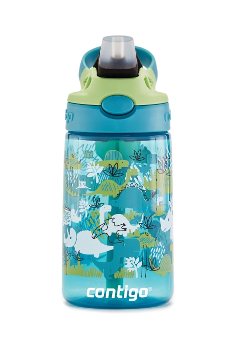 Contigo Vattenflaska för barn 420 ml - Dinos, lätt att rengöra i gruppen LEKSAKER, BARN- & BABYPRODUKTER / Äta & Dricka / Flaskor & Barnmuggar hos TP E-commerce Nordic AB (C89026)