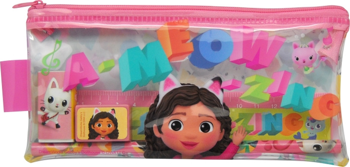 Gabby\'s Dollhouse Kids Licensing - Filled Transparent Pencil Case - Gabbys Dollhouse (033708155) i gruppen LEKSAKER, BARN- & BABYPRODUKTER / Leksaker / Pennfodral hos TP E-commerce Nordic AB (C89528)