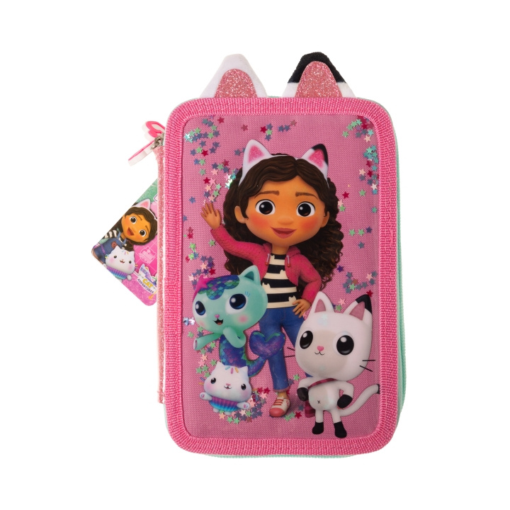 Gabby\'s Dollhouse Double Pencil Case w/Content (033708500) i gruppen LEKSAKER, BARN- & BABYPRODUKTER / Leksaker / Pennfodral hos TP E-commerce Nordic AB (C89771)