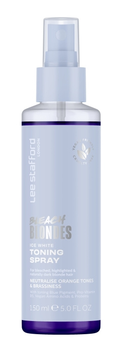 Lee Stafford Bleach Blondes Ice White Tonkorrigerande Conditioning Spray 150 ml i gruppen SKÖNHET & HÄLSA / Hår & Styling / Hårvårdsprodukter / Balsamspray/Leave-in hos TP E-commerce Nordic AB (C89791)