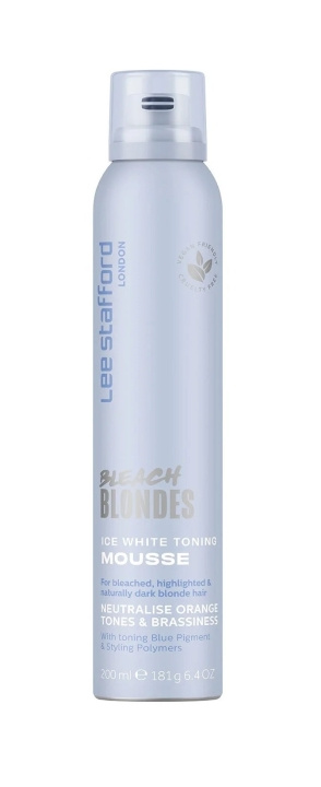 Lee Stafford Bleach Blondes Ice White Toning Mousse 200 ml i gruppen SKÖNHET & HÄLSA / Hår & Styling / Hårstylingprodukter / Hårmousse hos TP E-commerce Nordic AB (C89794)