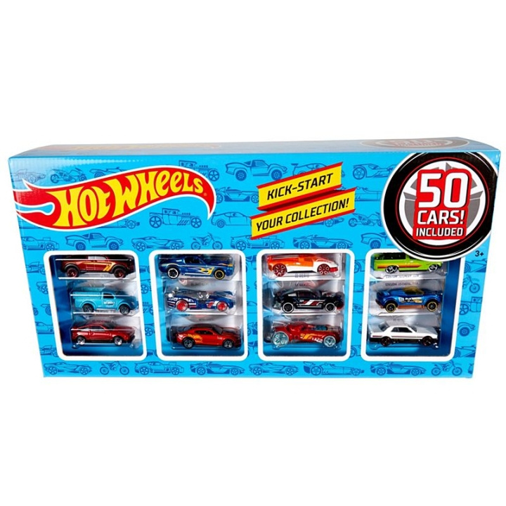 Hot Wheels presentförpackning med 50 bilar Asst. (CGN22) i gruppen LEKSAKER, BARN- & BABYPRODUKTER / Leksaker / Leksaksbilar & andra fordon hos TP E-commerce Nordic AB (C90095)