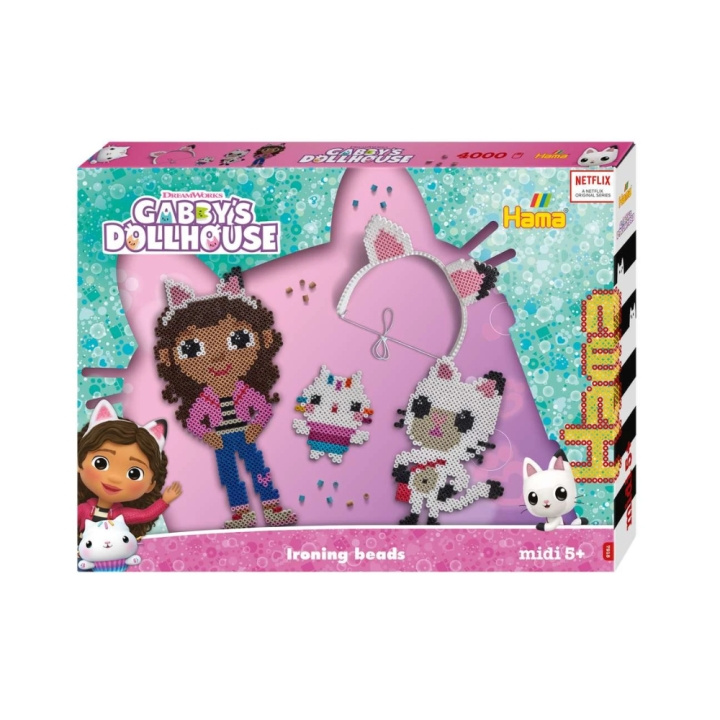 HAMA Beads Hama - Midi presentförpackning - Gabby\'s Dollhouse (387918) i gruppen LEKSAKER, BARN- & BABYPRODUKTER / Leksaker / Pyssel hos TP E-commerce Nordic AB (C90388)