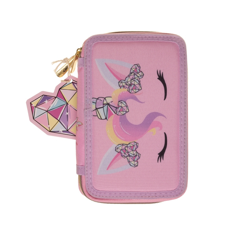 Unicorn Gems Fyllt pennfodral med dubbla däck (092308516) i gruppen LEKSAKER, BARN- & BABYPRODUKTER / Leksaker / Pennfodral hos TP E-commerce Nordic AB (C91573)