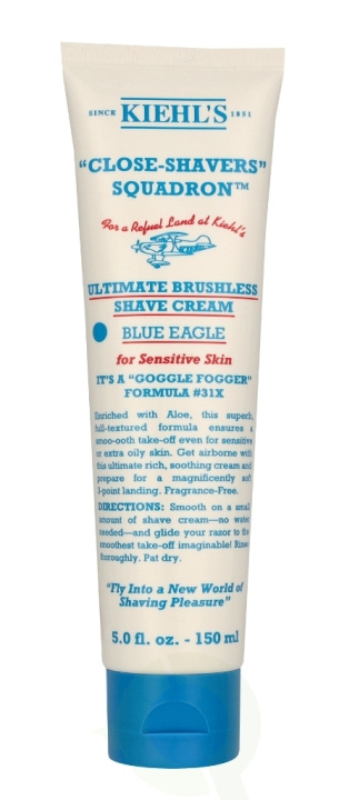 Kiehl\'s C.S.S. Ultimate Brushless Shave Cream 150 ml Blue Eagle i gruppen SKÖNHET & HÄLSA / Hår & Styling / Rakning & Trimning / Rakhyvlar & Tillbehör hos TP E-commerce Nordic AB (C92080)