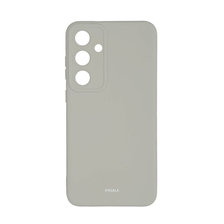 Onsala Back Silicone Touch Recycled Samsung S24 FE 5G Concrete i gruppen SMARTPHONE & SURFPLATTOR / Mobilskydd / Samsung hos TP E-commerce Nordic AB (C92307)