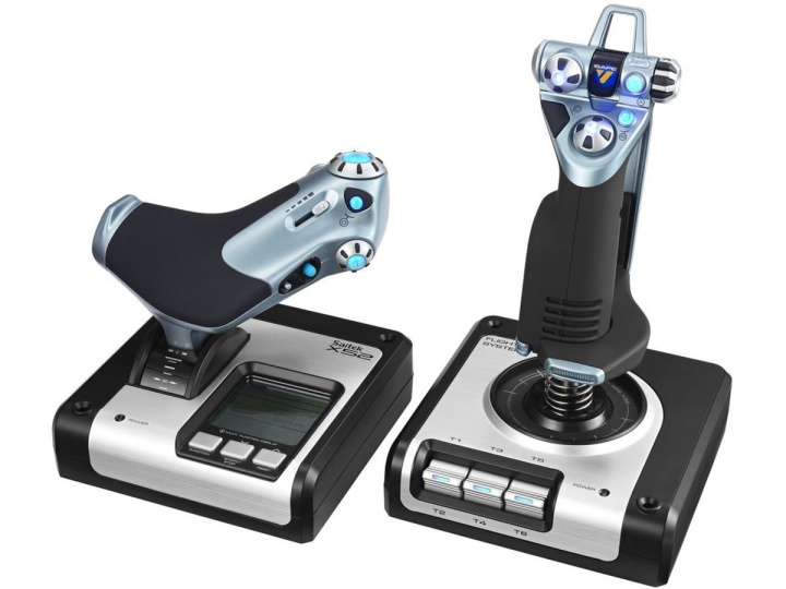 Logitech G Saitek X52 flygkontrollsystem i gruppen DATORER & KRINGUTRUSTNING / Gaming / Gaming-rattar & Joysticks hos TP E-commerce Nordic AB (C92400)