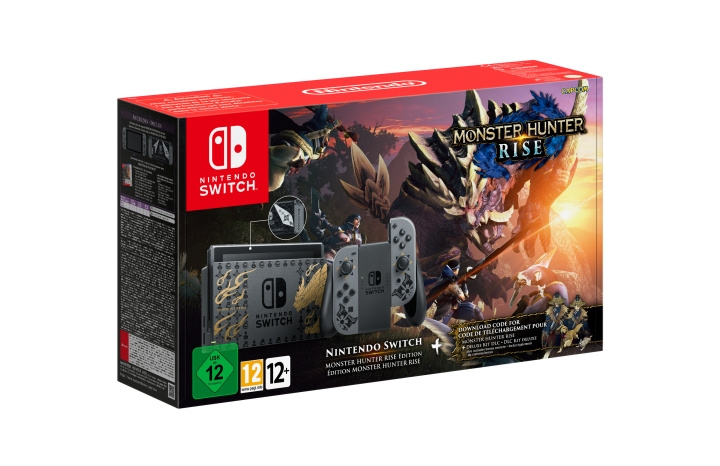 Nintendo Switch-konsol (Monster Hunter Rise-paketet) i gruppen HEMELEKTRONIK / Spelkonsoler & Tillbehör / Nintendo Switch / Konsoler hos TP E-commerce Nordic AB (C92456)