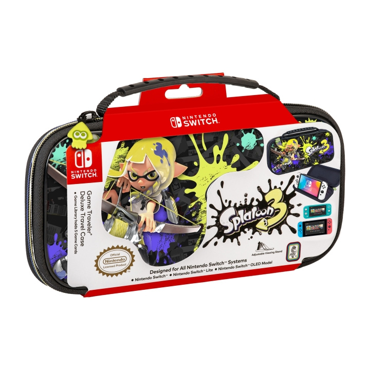 Nintendo Switch Deluxe resefodral (Splatoon 3) i gruppen HEMELEKTRONIK / Spelkonsoler & Tillbehör / Nintendo Switch / Tillbehör hos TP E-commerce Nordic AB (C92602)