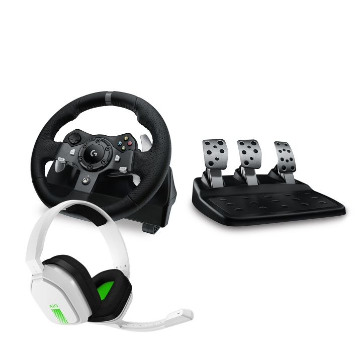 Logitech G920 Driving Force Racing Wheel inklusive Astro A10 Gaming Headset Bundle i gruppen DATORER & KRINGUTRUSTNING / Gaming / Gaming-rattar & Joysticks hos TP E-commerce Nordic AB (C92929)