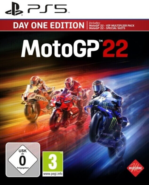 Milestone MotoGP 22 (Day 1 Edition) (DE/Multi in game) i gruppen HEMELEKTRONIK / Spelkonsoler & Tillbehör / Sony PlayStation 5 / Spel hos TP E-commerce Nordic AB (C93061)