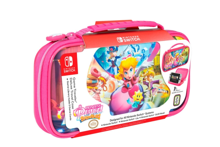 Nintendo Switch Deluxe resefodral (Princess Peach ShowTime) i gruppen HEMELEKTRONIK / Spelkonsoler & Tillbehör / Nintendo Switch / Tillbehör hos TP E-commerce Nordic AB (C93062)