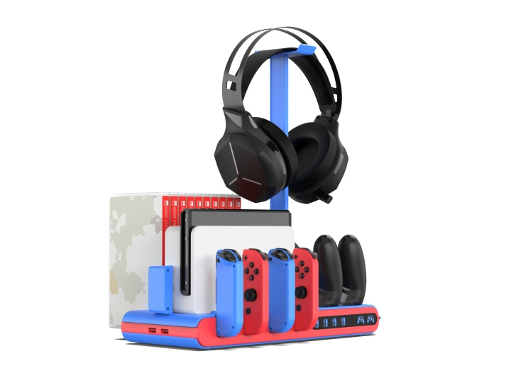 iMP TECH DLX Multifunktionellt laddningstorn Nintendo Switch / OLED i gruppen HEMELEKTRONIK / Spelkonsoler & Tillbehör / Nintendo Switch / Tillbehör hos TP E-commerce Nordic AB (C93074)