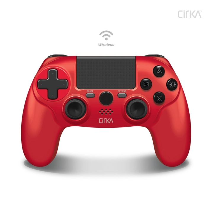 Hyperkin Nuforce trådlös handkontroll - PS4/PC/Mac (röd) i gruppen HEMELEKTRONIK / Spelkonsoler & Tillbehör / Sony PlayStation 4 / Tillbehör hos TP E-commerce Nordic AB (C93079)