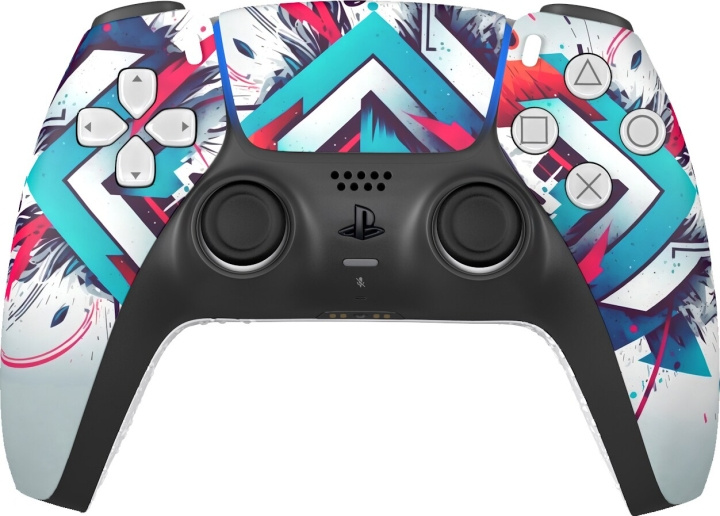 KING CONTROLLER King trådlös handkontroll för Ps5 Modern Graffiti modell 4 i gruppen HEMELEKTRONIK / Spelkonsoler & Tillbehör / Sony PlayStation 5 / Tillbehör hos TP E-commerce Nordic AB (C93103)