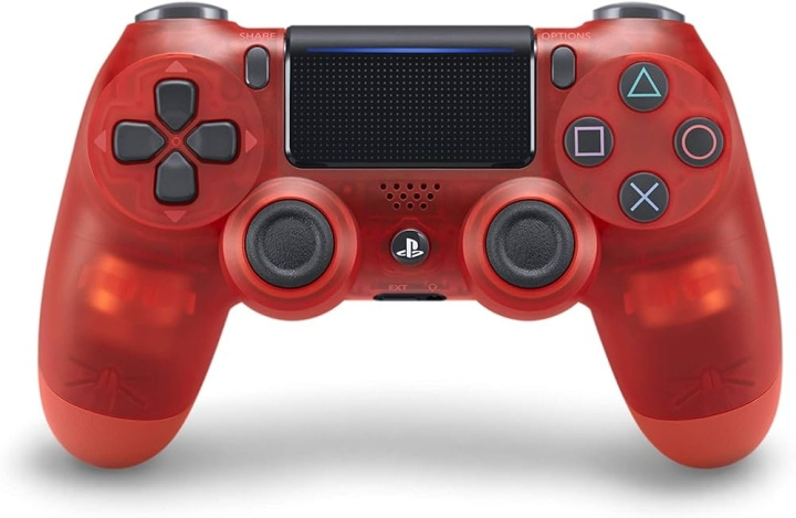 Sony Dualshock trådlös handkontroll PS4 - Genomskinlig röd - OEM i gruppen HEMELEKTRONIK / Spelkonsoler & Tillbehör / Sony PlayStation 4 / Tillbehör hos TP E-commerce Nordic AB (C93175)