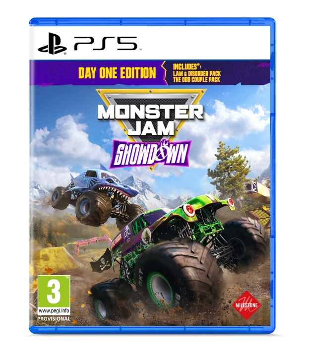Milestone Monster Jam Showdown (Day 1 Edition) i gruppen HEMELEKTRONIK / Spelkonsoler & Tillbehör / Sony PlayStation 5 / Spel hos TP E-commerce Nordic AB (C93330)