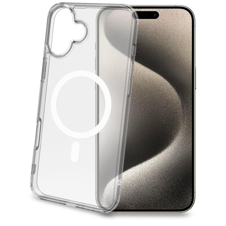 Celly Gelskinmag TPU Cover MagSafe-kompatibelt iPhone 16 Plus Transparent i gruppen SMARTPHONE & SURFPLATTOR / Mobilskydd / Apple / iPhone 16 hos TP E-commerce Nordic AB (C93503)