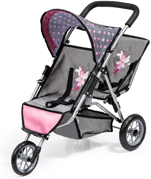 Bayer Tvillingvagn för dockor Duo - Fairy (39166AA) i gruppen LEKSAKER, BARN- & BABYPRODUKTER / Leksaker / Dockor & Tillbehör hos TP E-commerce Nordic AB (C93652)