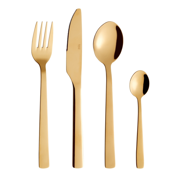 RAW Bestickset - tål maskindisk - Guld - 24 st (15827) i gruppen HEM, HUSHÅLL & TRÄDGÅRD / Köksredskap / Övriga köksredskap hos TP E-commerce Nordic AB (C93778)