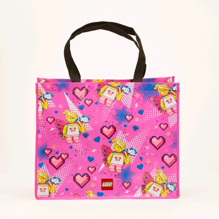 LEGO School - Tote Bag med figurer (20 L) - Fjärilsflicka (4011095-ST0461-850I) i gruppen LEKSAKER, BARN- & BABYPRODUKTER / Resa / Barnväskor / Ryggsäckar hos TP E-commerce Nordic AB (C94133)