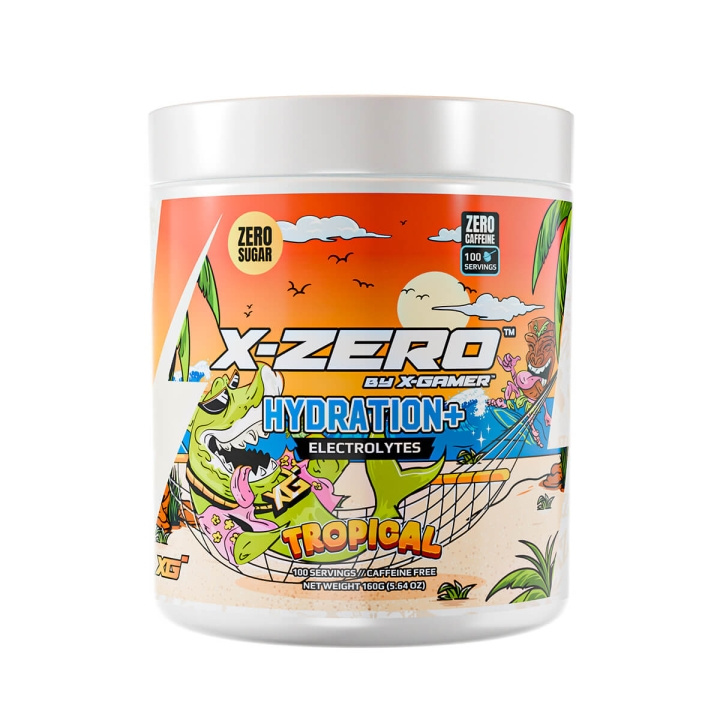 X-GAMER X-Zero 160 gram Tropical - Hydration+ i gruppen DATORER & KRINGUTRUSTNING / Gaming / Energidryck för Gamers hos TP E-commerce Nordic AB (C94708)