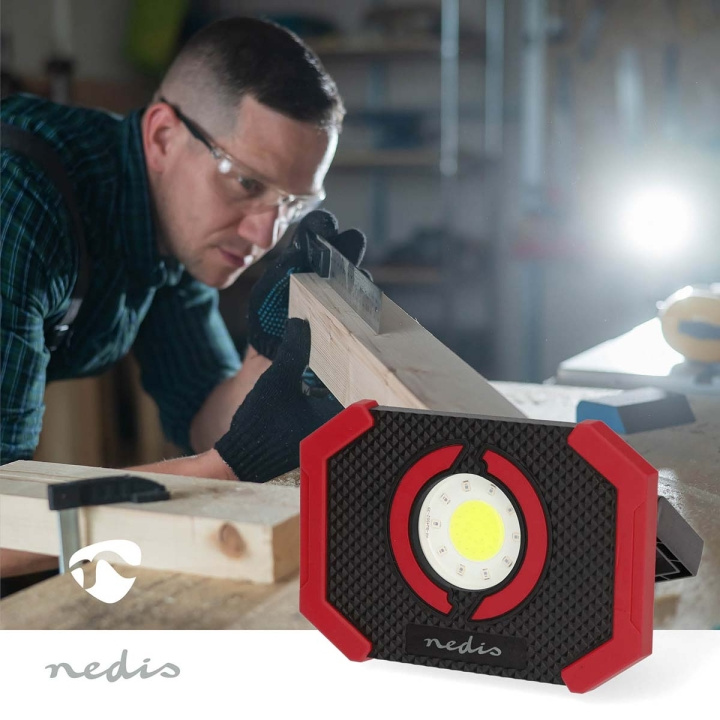 Nedis Arbetslampa | 10 W | Batteridriven | 5 V DC | N/A | Uppladdningsbara | Belysning varaktighet: 10 h | 1000 lm | Belysningsräckvidd: 30 m i gruppen HEM, HUSHÅLL & TRÄDGÅRD / El & Belysning / Arbetsbelysning hos TP E-commerce Nordic AB (C94838)