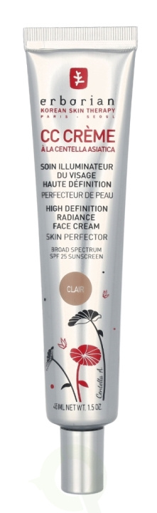 Erborian CC HD Radiance Face Cream SPF25 45 ml Clair i gruppen SKÖNHET & HÄLSA / Hudvård / Ansiktsvård / Dagkräm hos TP E-commerce Nordic AB (C94905)