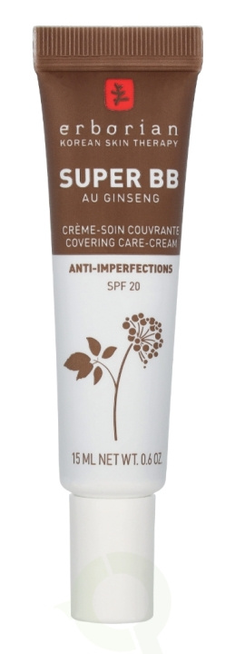 Erborian Super BB Covering Care-Cream SPF20 15 ml Chocolate i gruppen SKÖNHET & HÄLSA / Makeup / Basmakeup / CC/BB Cream hos TP E-commerce Nordic AB (C94911)