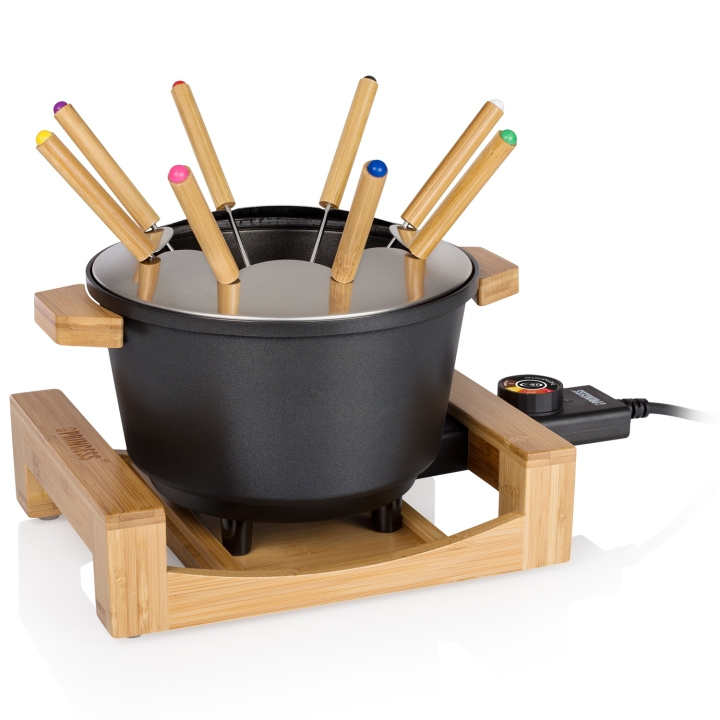 Princess Fondueset Pure Bamboo 173025 1,5l 8st pinnar i gruppen HEM, HUSHÅLL & TRÄDGÅRD / Hushållsmaskiner / Fondue hos TP E-commerce Nordic AB (C95489)