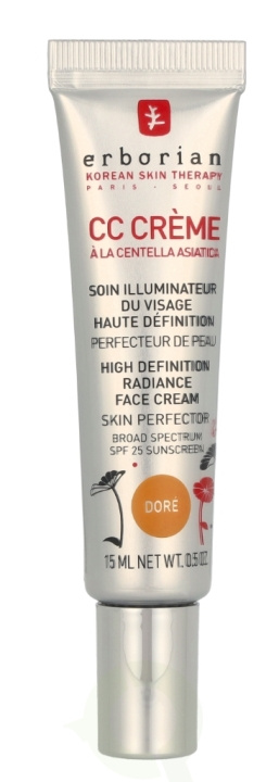 Erborian CC HD Radiance Face Cream SPF25 15 ml Dore i gruppen SKÖNHET & HÄLSA / Makeup / Basmakeup / CC/BB Cream hos TP E-commerce Nordic AB (C95560)