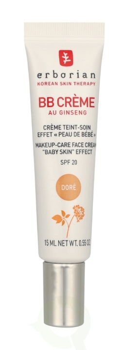 Erborian BB Cream Au Ginseng 5-In-1 Baby Skin Effect SPF20 15 ml Dore i gruppen SKÖNHET & HÄLSA / Makeup / Basmakeup / CC/BB Cream hos TP E-commerce Nordic AB (C95665)