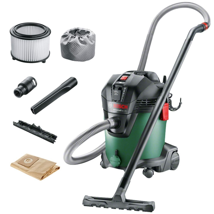 Bosch Advanced Vac 20 Våt- och torrdammsugare 230v i gruppen HEM, HUSHÅLL & TRÄDGÅRD / Städprodukter / Dammsugare & Tillbehör / Grovdammsugare hos TP E-commerce Nordic AB (C97219)