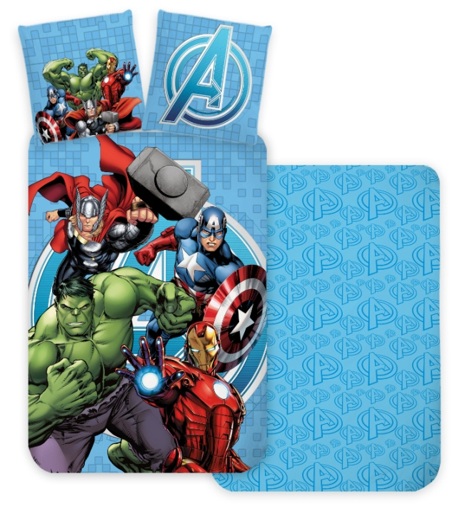 BrandMac Sängkläder - Juniorstorlek 100x140 cm - Avengers (1000928) i gruppen LEKSAKER, BARN- & BABYPRODUKTER / Barntextilier / Sängkläder / Bäddset för barn & junior hos TP E-commerce Nordic AB (C97323)