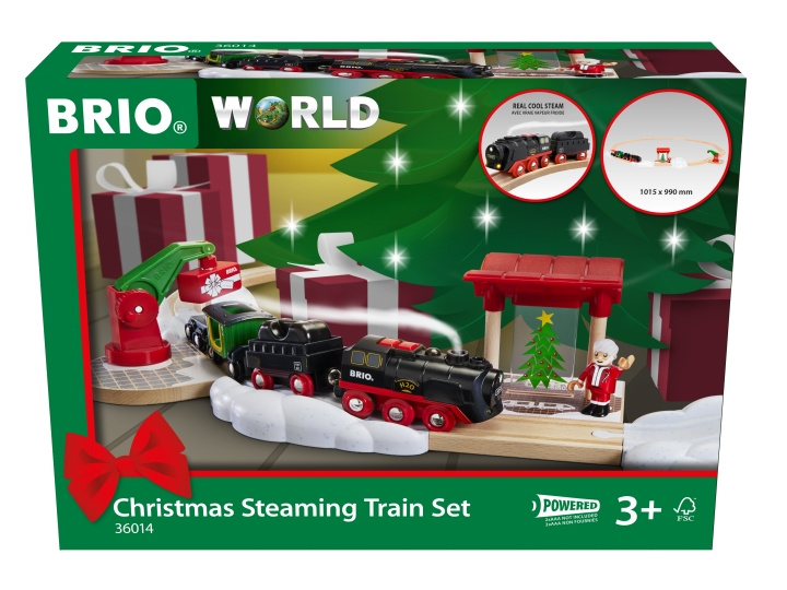 BRIO Ångande jultåg Spec.set (36014) i gruppen LEKSAKER, BARN- & BABYPRODUKTER / Leksaker / Byggleksaker / Brio tågbanor hos TP E-commerce Nordic AB (C97486)