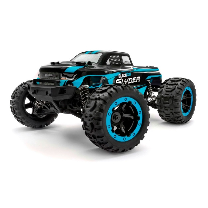 Blackzon Slyder MT 1/16 4WD Elektrisk Monstertruck - Blå (540104) i gruppen LEKSAKER, BARN- & BABYPRODUKTER / Radiostyrt / Radiostyrda bilar hos TP E-commerce Nordic AB (C98175)