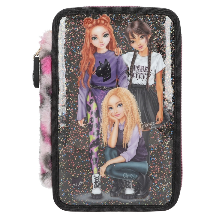 TOPModel Tredubbelt pennfodral REBEL KITTY ( 0413017 ) i gruppen LEKSAKER, BARN- & BABYPRODUKTER / Leksaker / Pennfodral hos TP E-commerce Nordic AB (C99298)