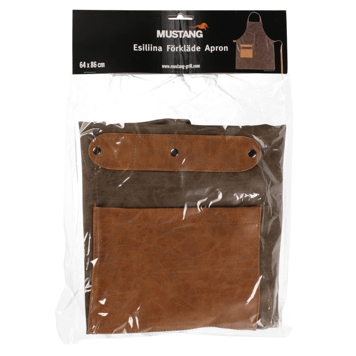 Mustang Grill Apron Brown i gruppen HEM, HUSHÅLL & TRÄDGÅRD / Trädgårdsprodukter / Grillar & Grilltillbehör hos TP E-commerce Nordic AB (C99558)