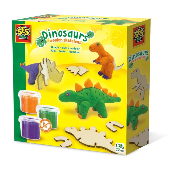 SES Creative Dough - Dinosaurier träskelett - (S00418) i gruppen LEKSAKER, BARN- & BABYPRODUKTER / Leksaker / Leklera, leksand och tillbehör hos TP E-commerce Nordic AB (D00978)