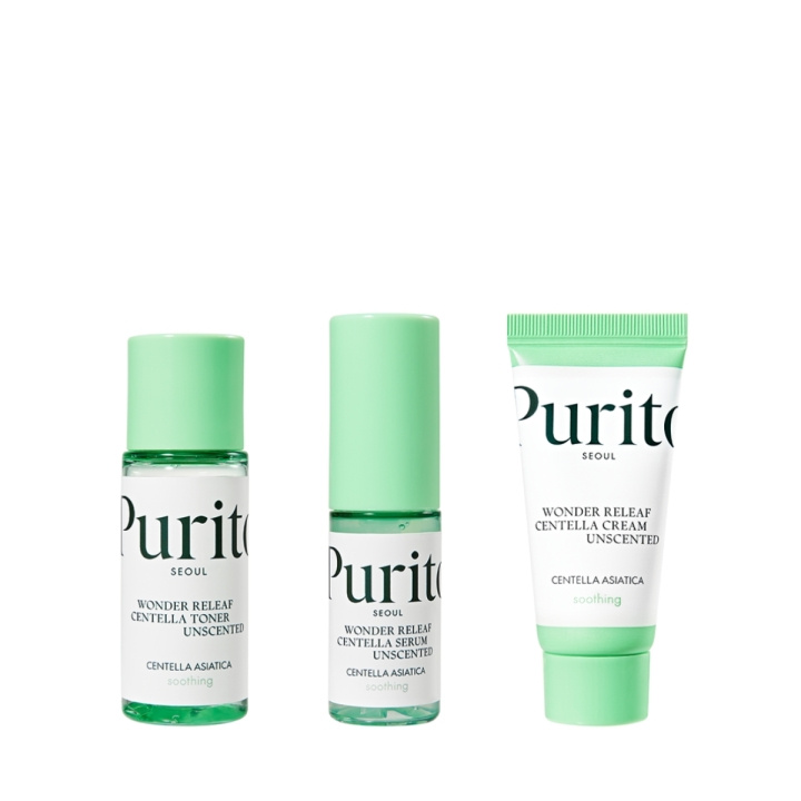Purito SEOUL Wonder Releaf Centella Mini Kit Oparfymerad i gruppen SKÖNHET & HÄLSA / Hudvård / Ansiktsvård / Dagkräm hos TP E-commerce Nordic AB (D01621)