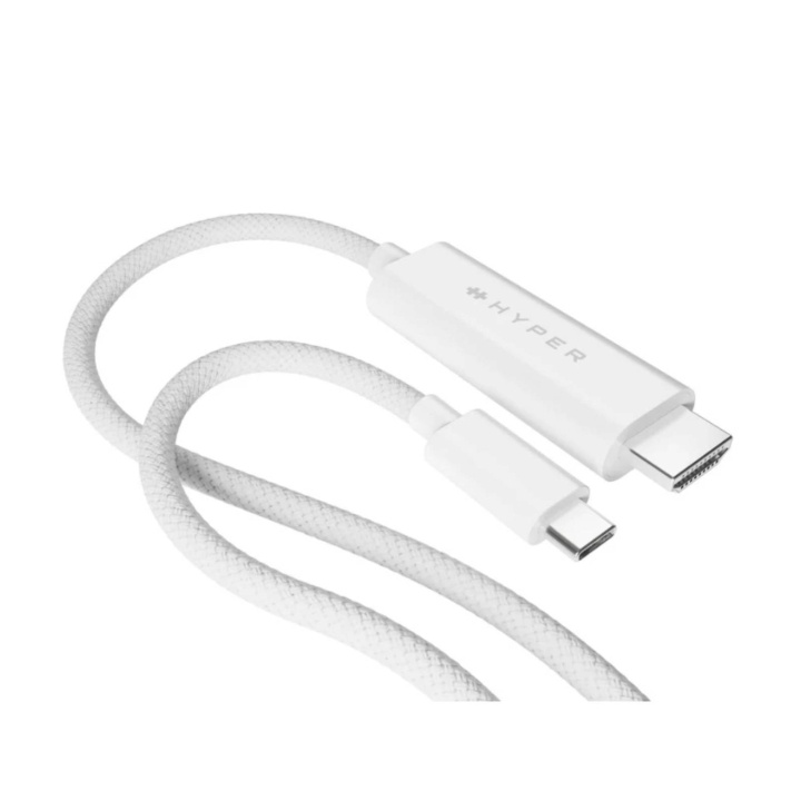 Targus Hyper - 4K USB-C till HDMI-kabel - Vit i gruppen HEMELEKTRONIK / Kablar & Adaptrar / HDMI / Adaptrar hos TP E-commerce Nordic AB (D01875)