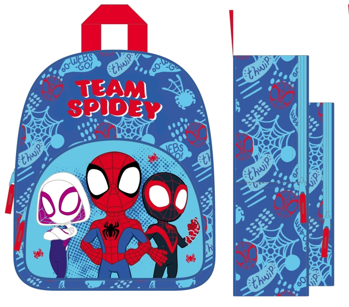 Undercover Spidey - backpack with front pocket (6600000091) i gruppen LEKSAKER, BARN- & BABYPRODUKTER / Resa / Barnväskor / Ryggsäckar hos TP E-commerce Nordic AB (D01992)